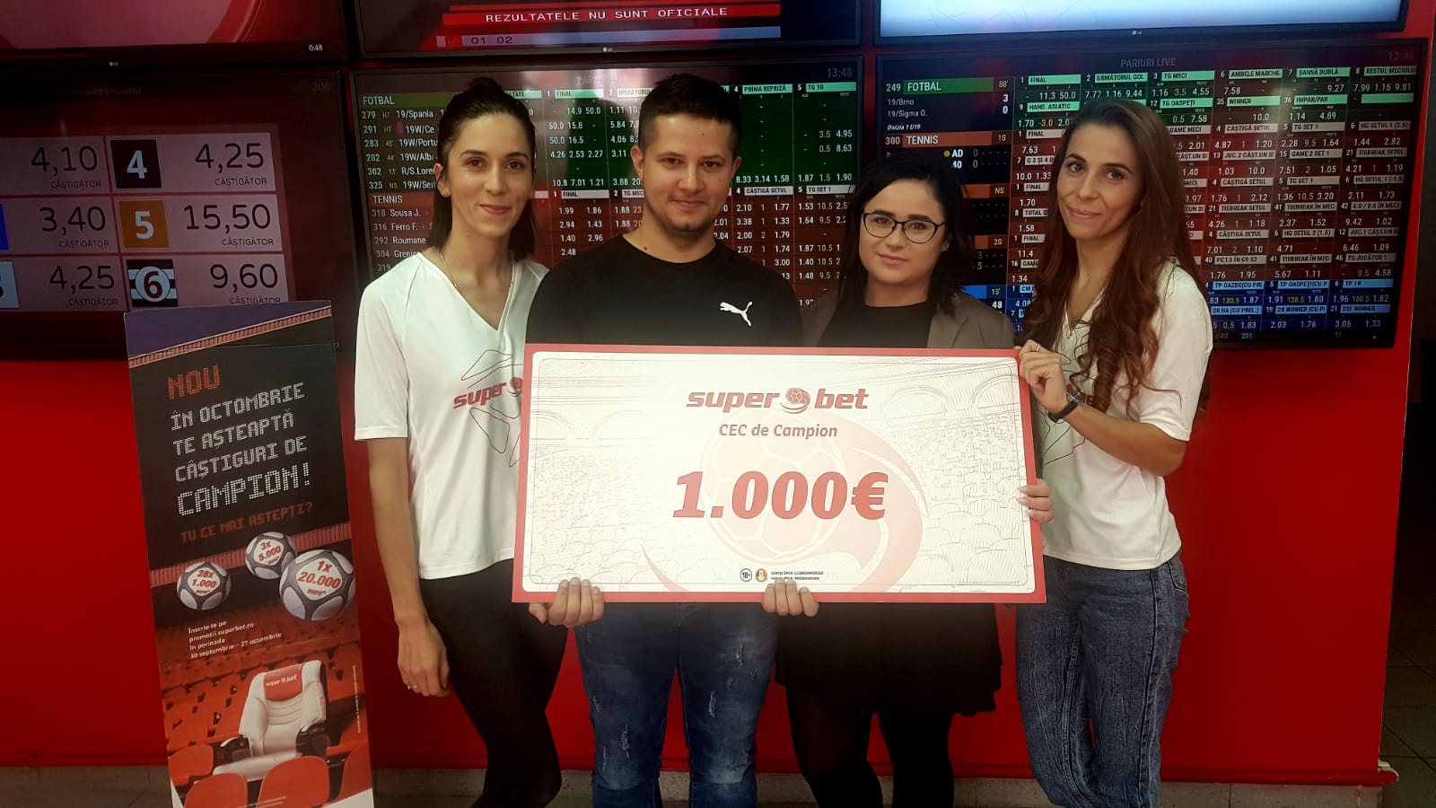 S-au acordat primele MII de EURO în campania Superbet – Câștiguri de Campion!