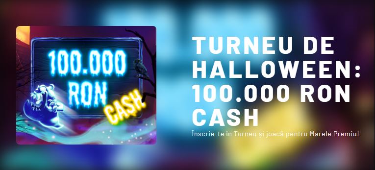 Turneu de Halloween la Maxbet cu premii de 100000 RON CASH + 1000 Rotiri!