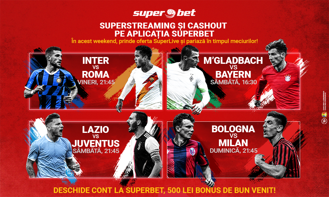 Superbet a introdus optiunea CASHOUT! Vezi cu ce surprize te asteapta in weekend!