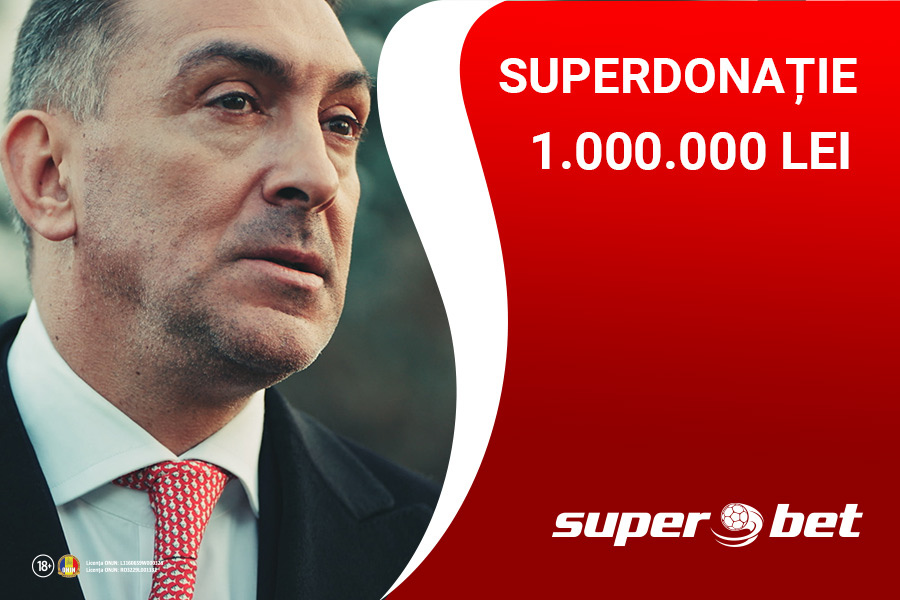 SUPERBET donează 1.000.000 de Lei pentru lupta împotriva COVID-19