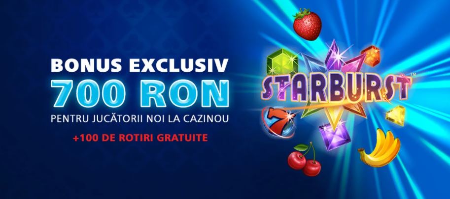 Bonus 700 RON + 100 rotiri gratuite in cazinoul Sportingbet!