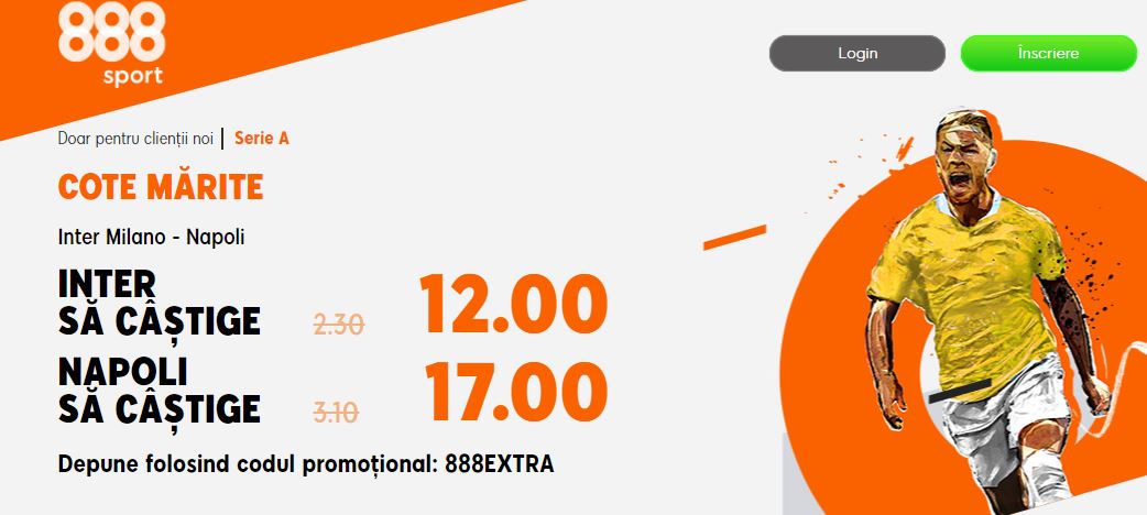 Cota 12.0 Inter sau Cota 17.0 Napoli!