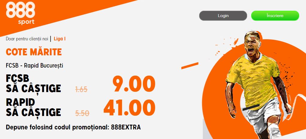 Profita de Cota 9.0 FCSB sau Cota 41.0 Rapid Bucuresti!