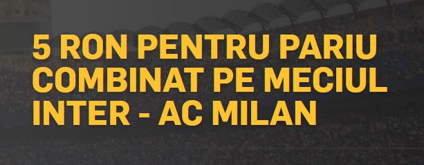 Betfair ofera 5 RON pentru derby-ul Inter vs AC Milan!