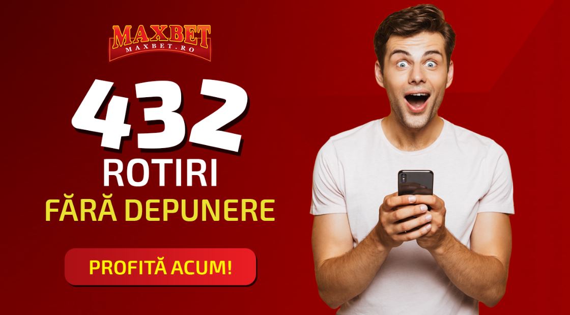 432 rotiri fara depunere la Maxbet Casino!