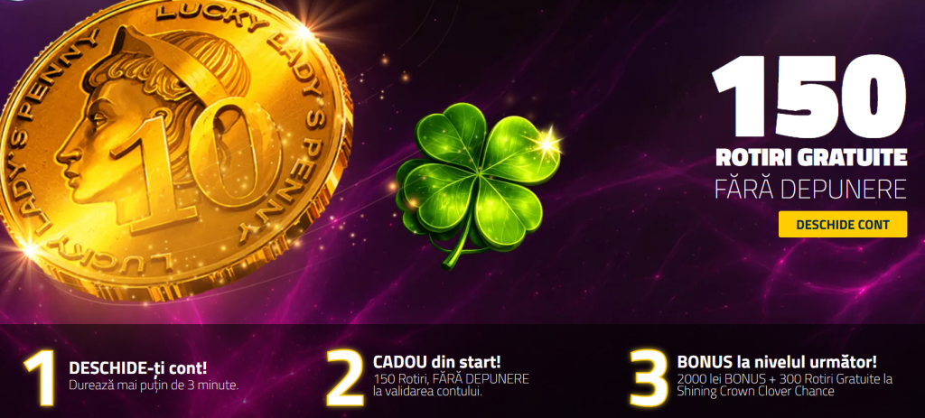 Admiral bonus fără depunere - 150 rotiri gratuite