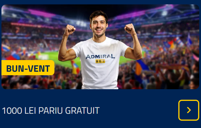 Admiral bonus pariuri - 1000 lei
