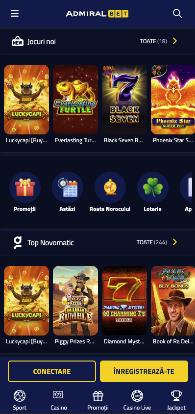 AdmiralBet pe mobil