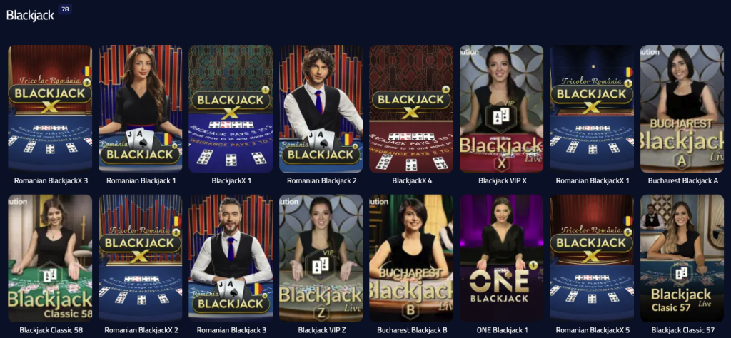 Blackjack LIVE AdmiralBet