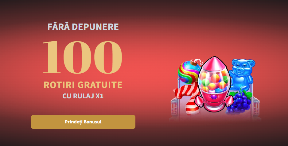 Conti Cazino bonus fără depunere 100 rotiri gratuite