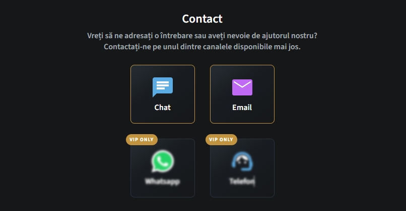 Conti Cazino contact asistenta relatii clienti