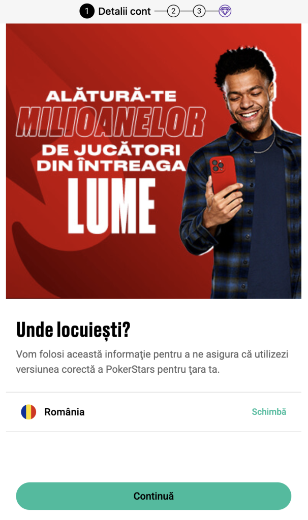 Cum deschid cont la PokerStars Casino