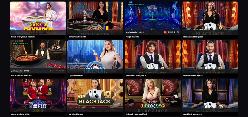 Elite Slots Casino jocuri de masa LIVE table games 1