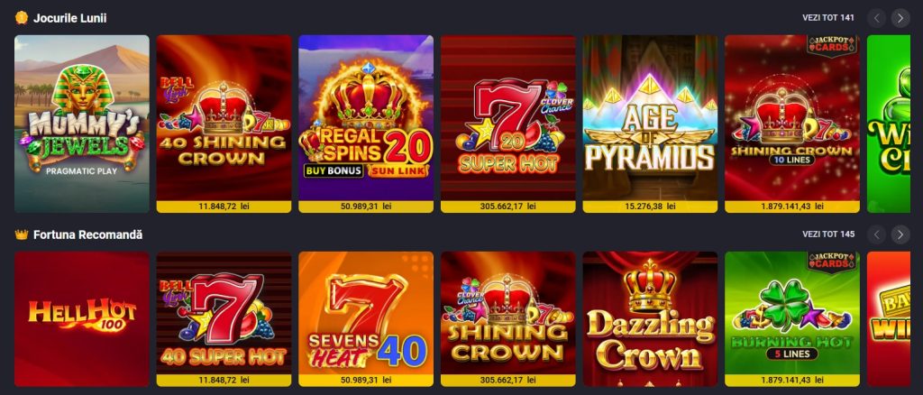 Fortuna jocuri portofoliu pacanele