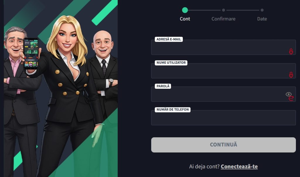 GetsBet creare cont membru jucator nou inregistrare