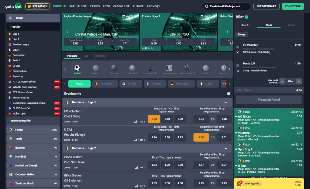 GetsBet pariuri sportive betting