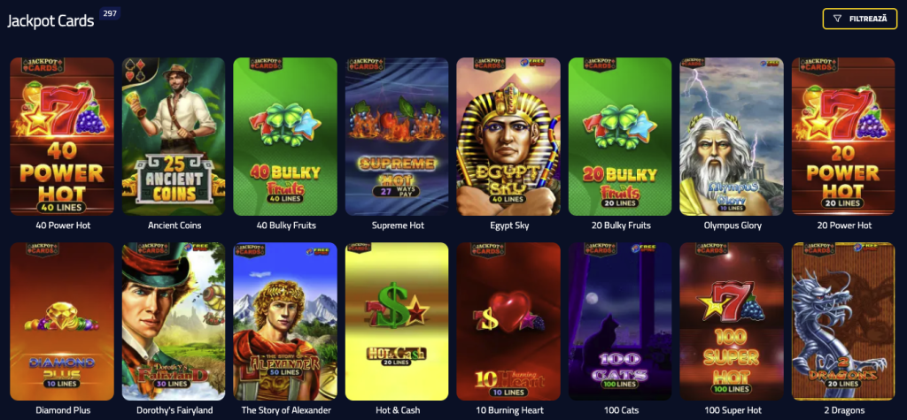 Jackpoturi la AdmiralBet