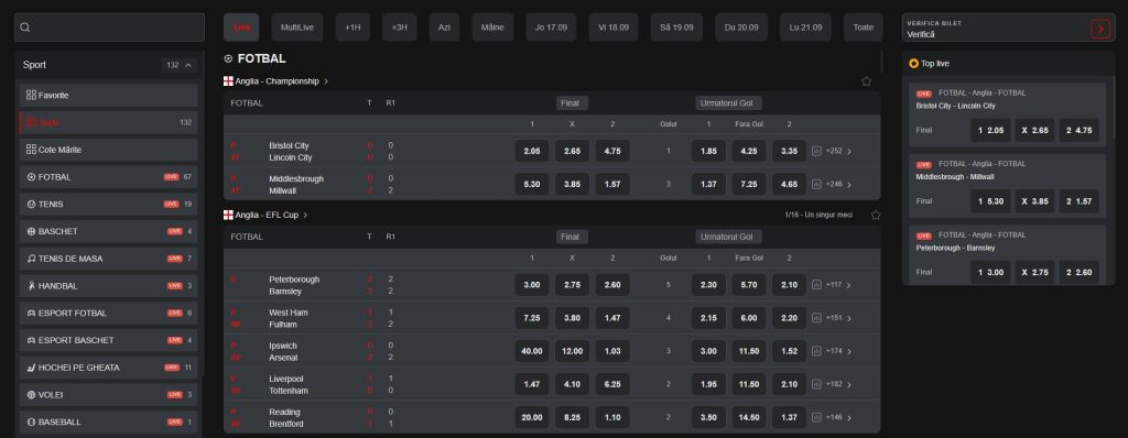 Las Vegas ro pariuri sportive LIVE betting