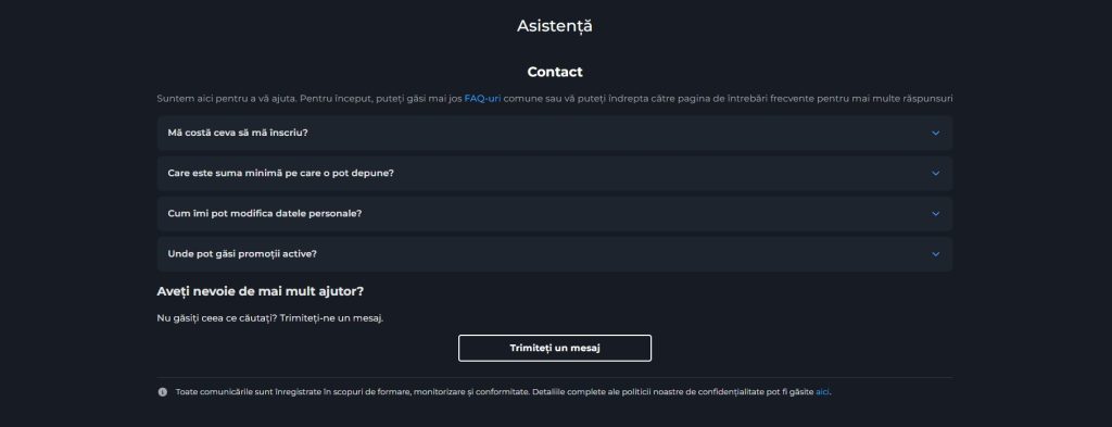 Las Vegas ro serviciu relatii clienti contact asistenta