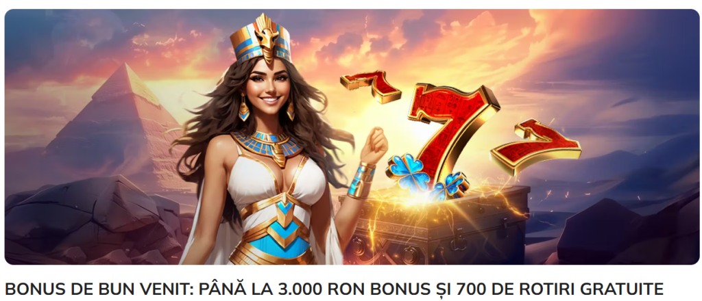 Luck bonus bun venit casino - 3000 RON și 700 rotiri