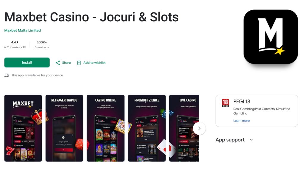 Maxbet aplicatie mobil app Android
