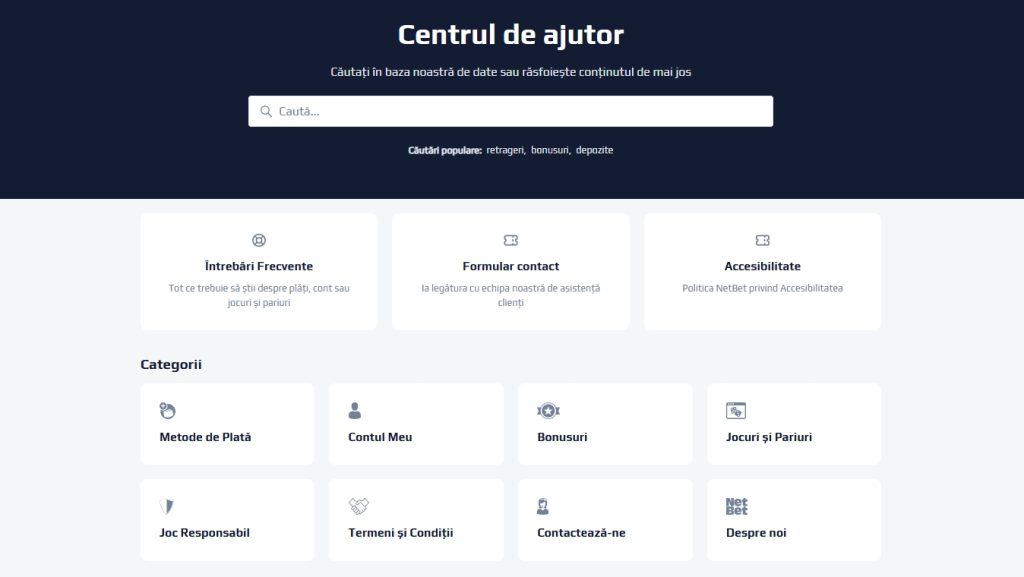Netbet contact asistenta serviciu relatii clienti optiuni