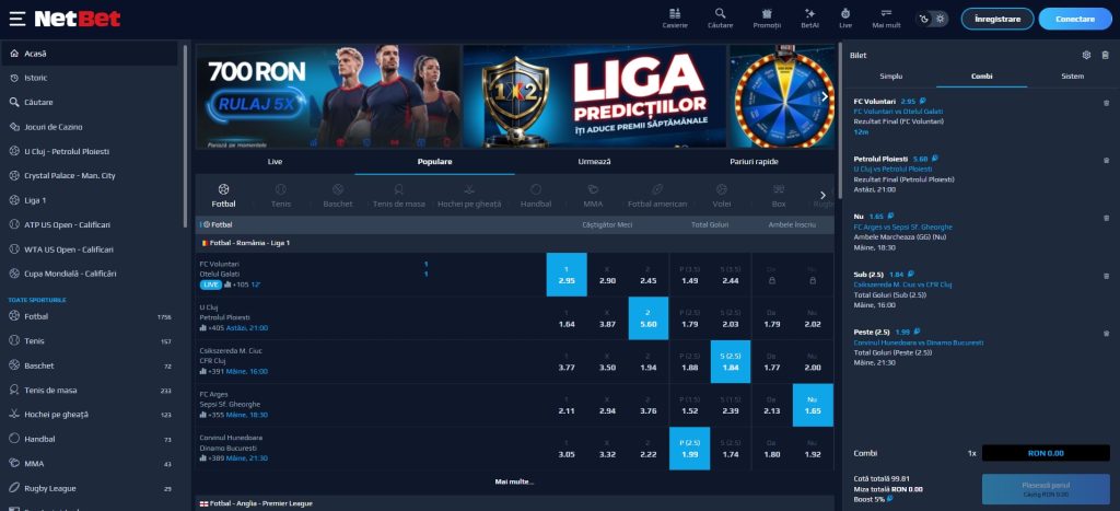 Netbet pariuri sportive