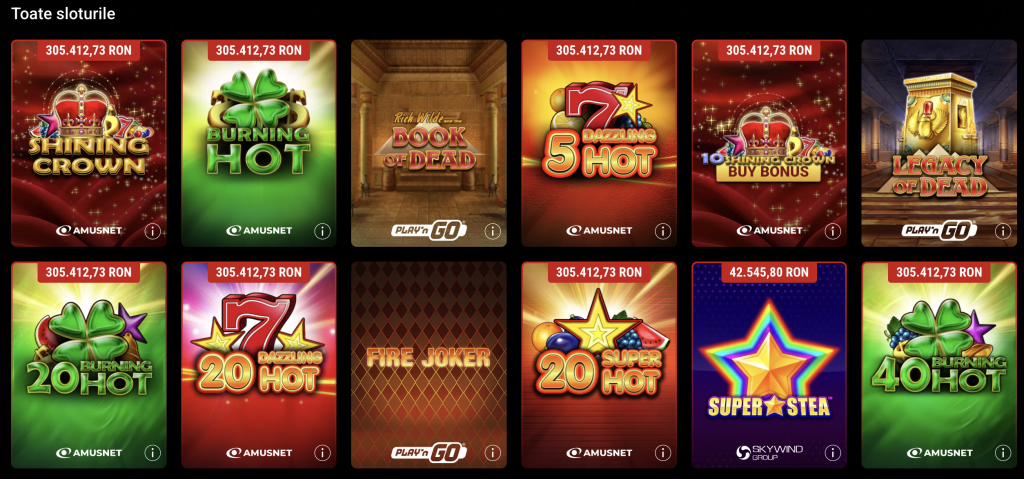 Sloturi clasice la PokerStars Casino