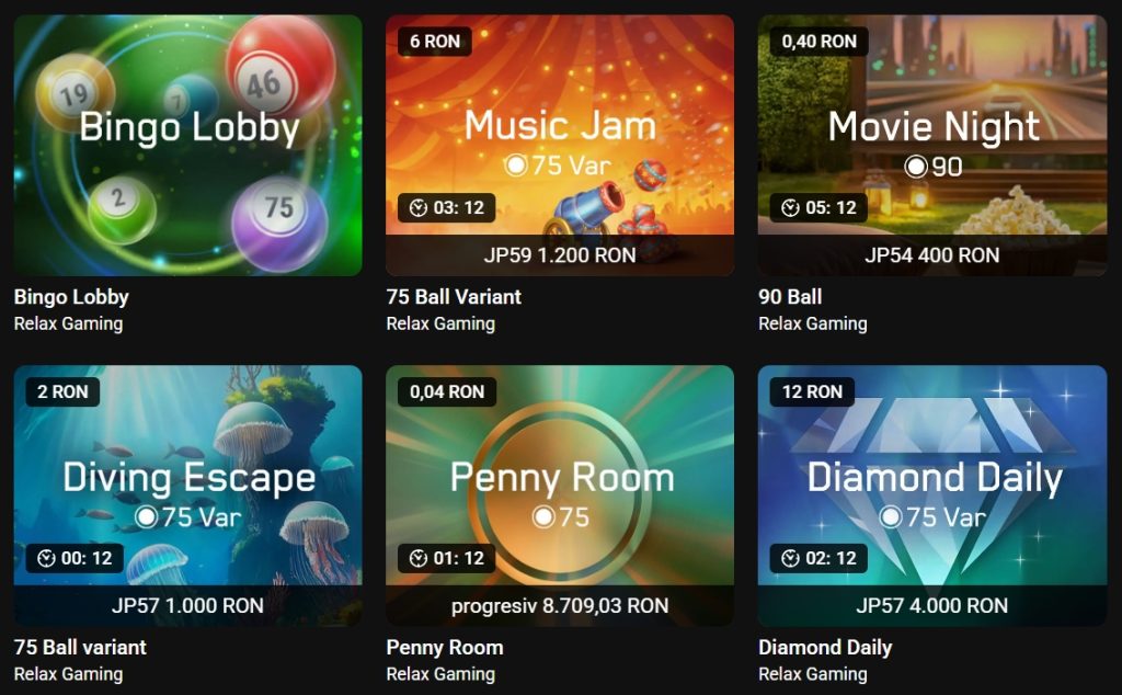 Unibet Casino camere bingo