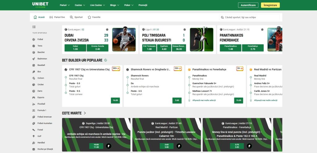 Unibet pariuri sportive betting