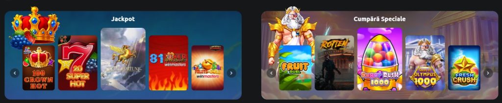 WinMasters Casino categorii jocuri pacanele exemple tipuri video slots 1