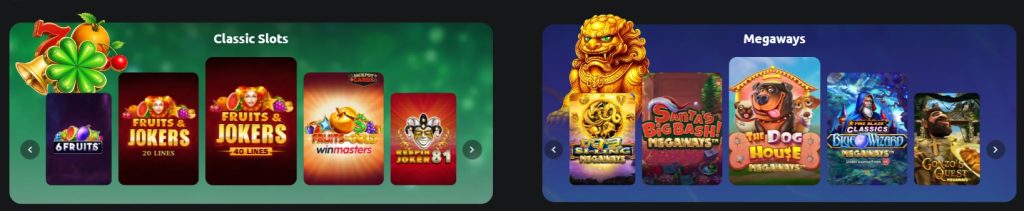 WinMasters Casino categorii jocuri pacanele exemple tipuri video slots 2