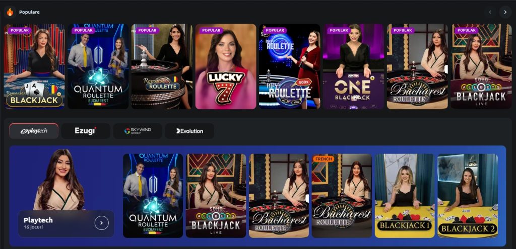 WinMasters Casino jocuri de masa LIVE table games 1