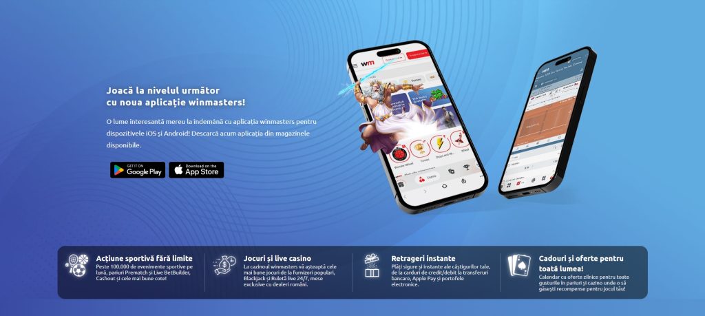 WinMasters aplicatie mobil app