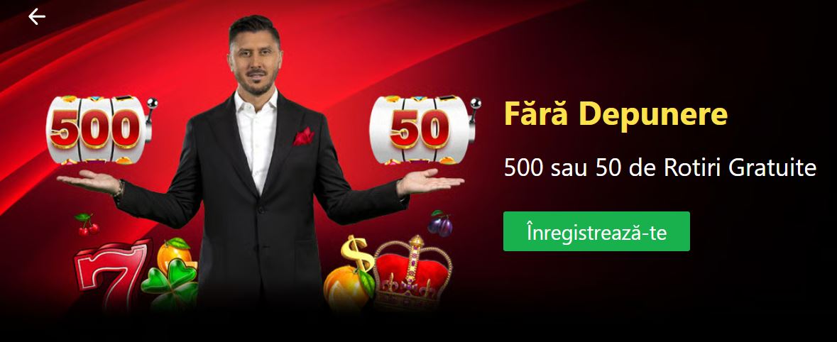 Winbet bonus casino fără depunere - 500 rotiri gratuite