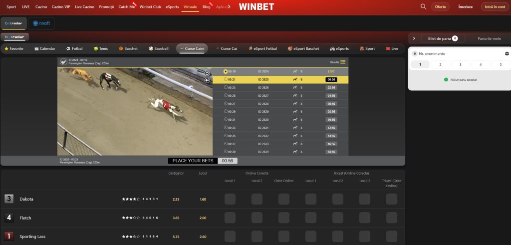 Winbet virtuale caini