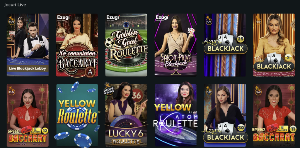 Jocuri LIVE Excelbet