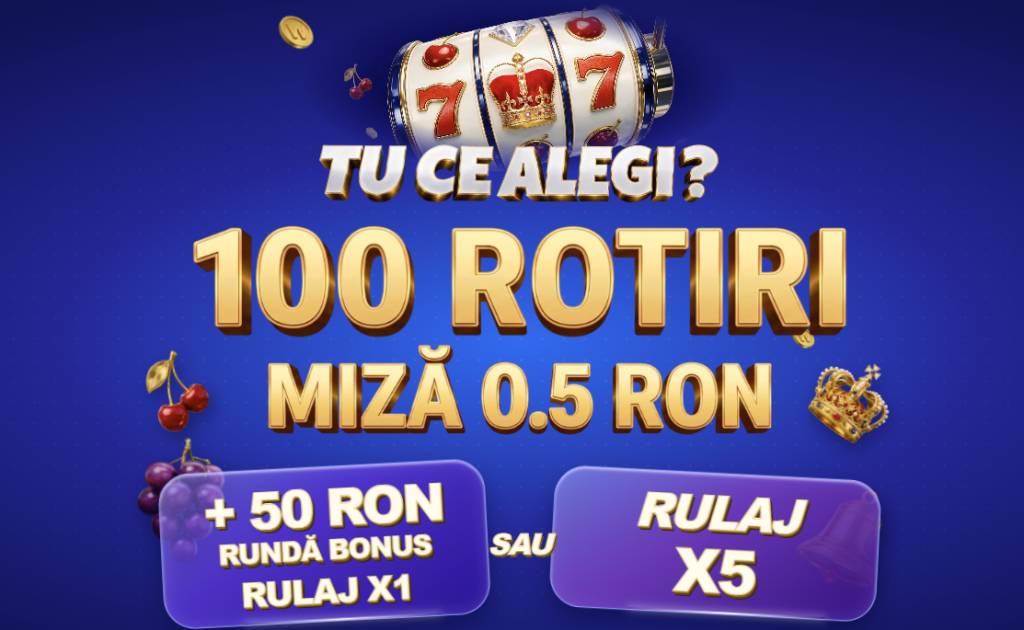 Winner bonus cazino - 100 rotiri + runda bonus