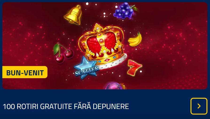 Admiral bonus fara depunere 100 rotiri gratuite