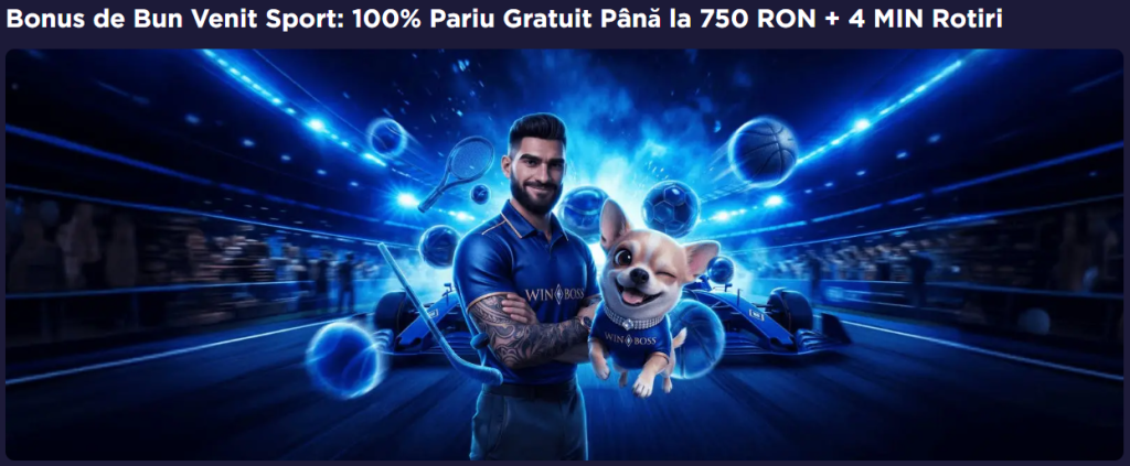 Winboss bonus pariuri 750 RON