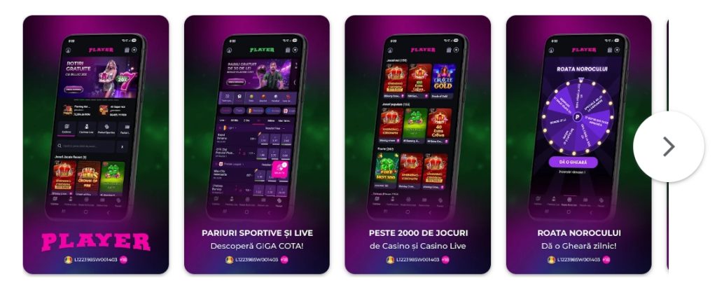 Player aplicatie mobil app