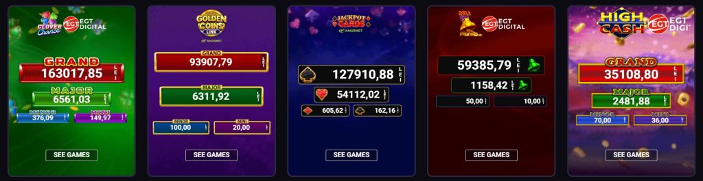 Player jackpots
