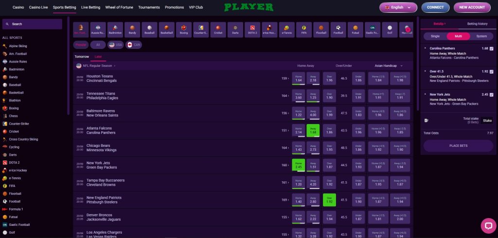 Player pariuri sportive betting