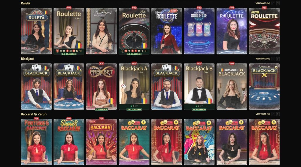 Don ro jocuri de masa LIVE table games 1