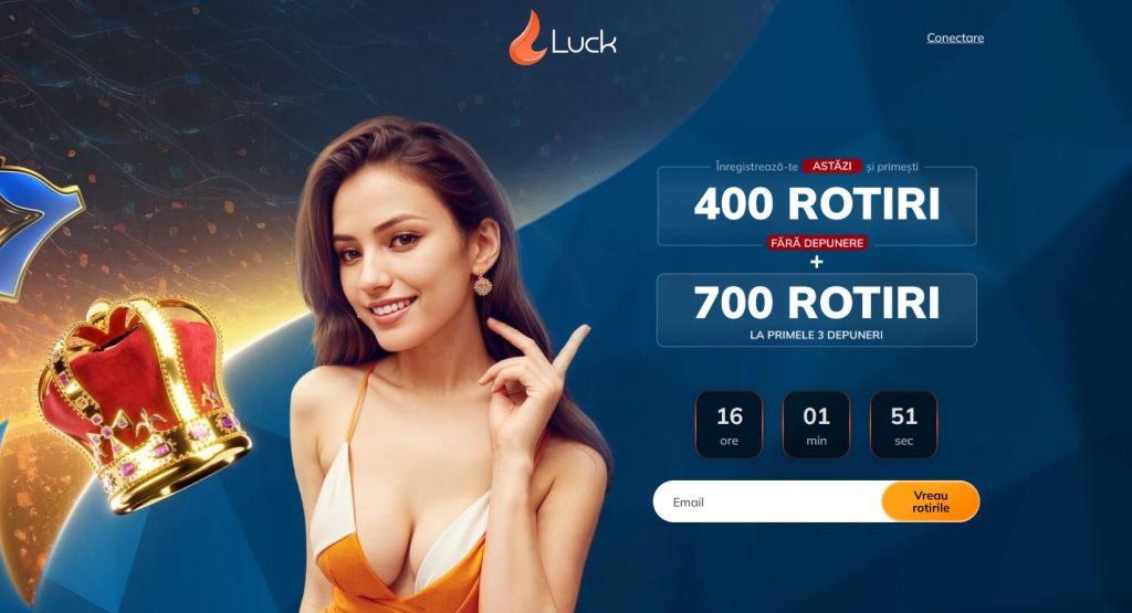 Luck bonus fără depunere - 400 de rotiri gratuite