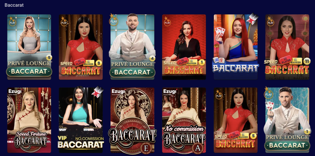 Baccarat LIVE la BetMen Casino