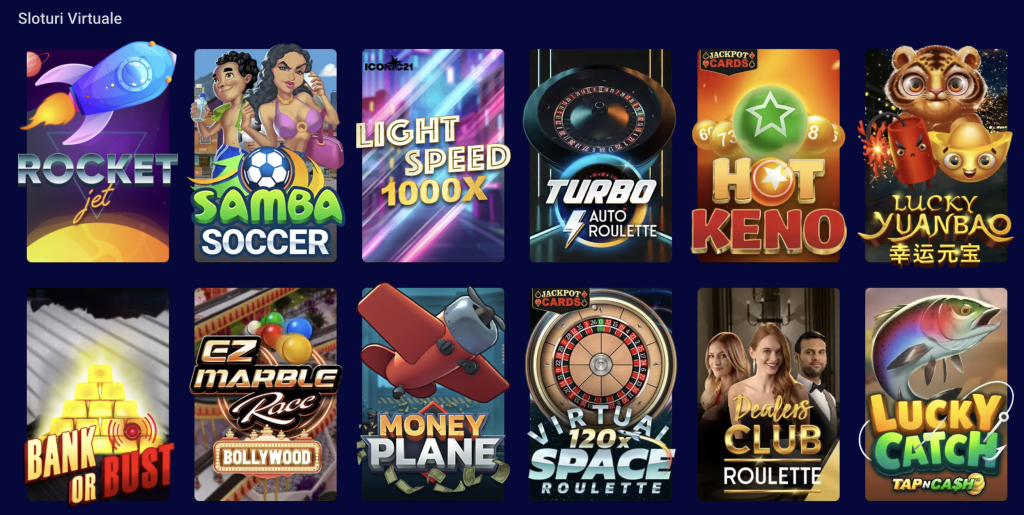 Jocuri virtuale la BetMen Casino