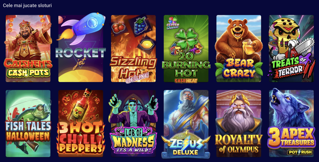 Sloturi disponibile la BetMen Casino