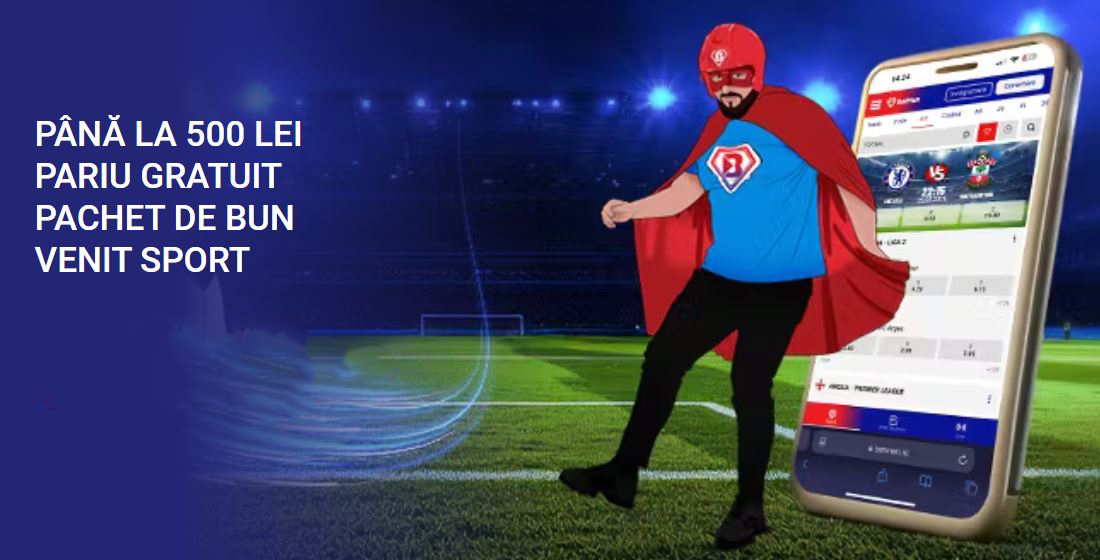Betmen bonus de bun venit pariuri - 500 lei freebet