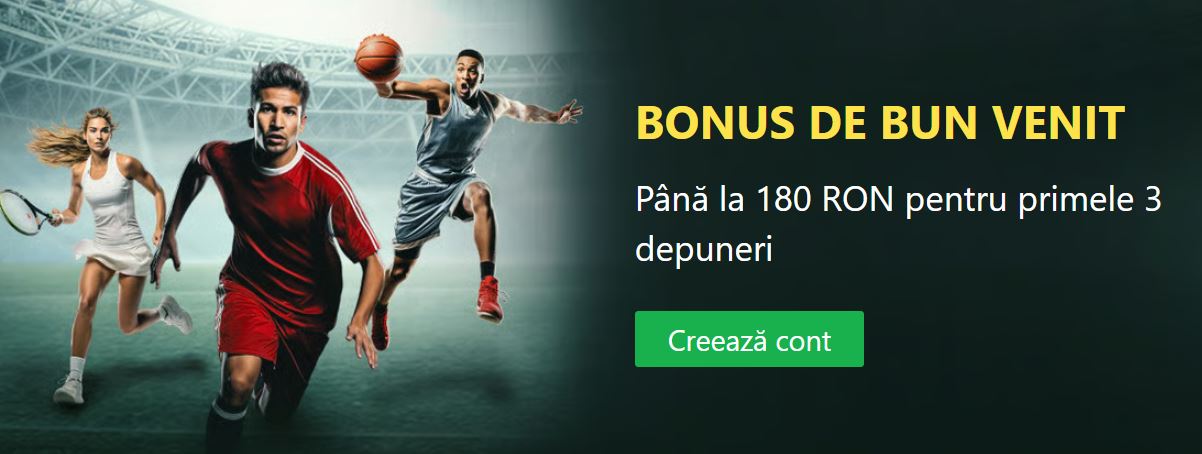 Winbet bonus de bun venit pariuri sportive - 180 lei